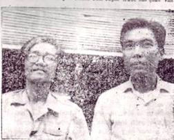 Bùi Giáng and Thanh Tâm Tuyền in Saigon, 1973